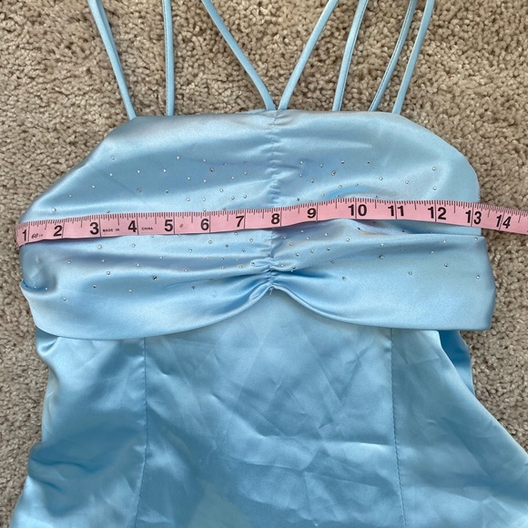 Children’s Princess Dress- light blue with sequin detail - Picture 9 of 12